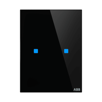 Tacteo Smart Touch Vertical 2-Gang Glass Switch TB/U2.7.1-CG