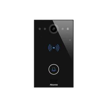 قابلیت‌های Akuvox E11R شامل دوربین 2MP، کارت‌خوان، Wiegand، دو رله و PoE