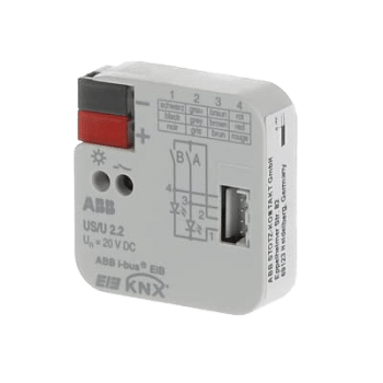 ABB US/U 2.2 رابط یونیورسال KNX دو کاناله برای خانه هوشمند